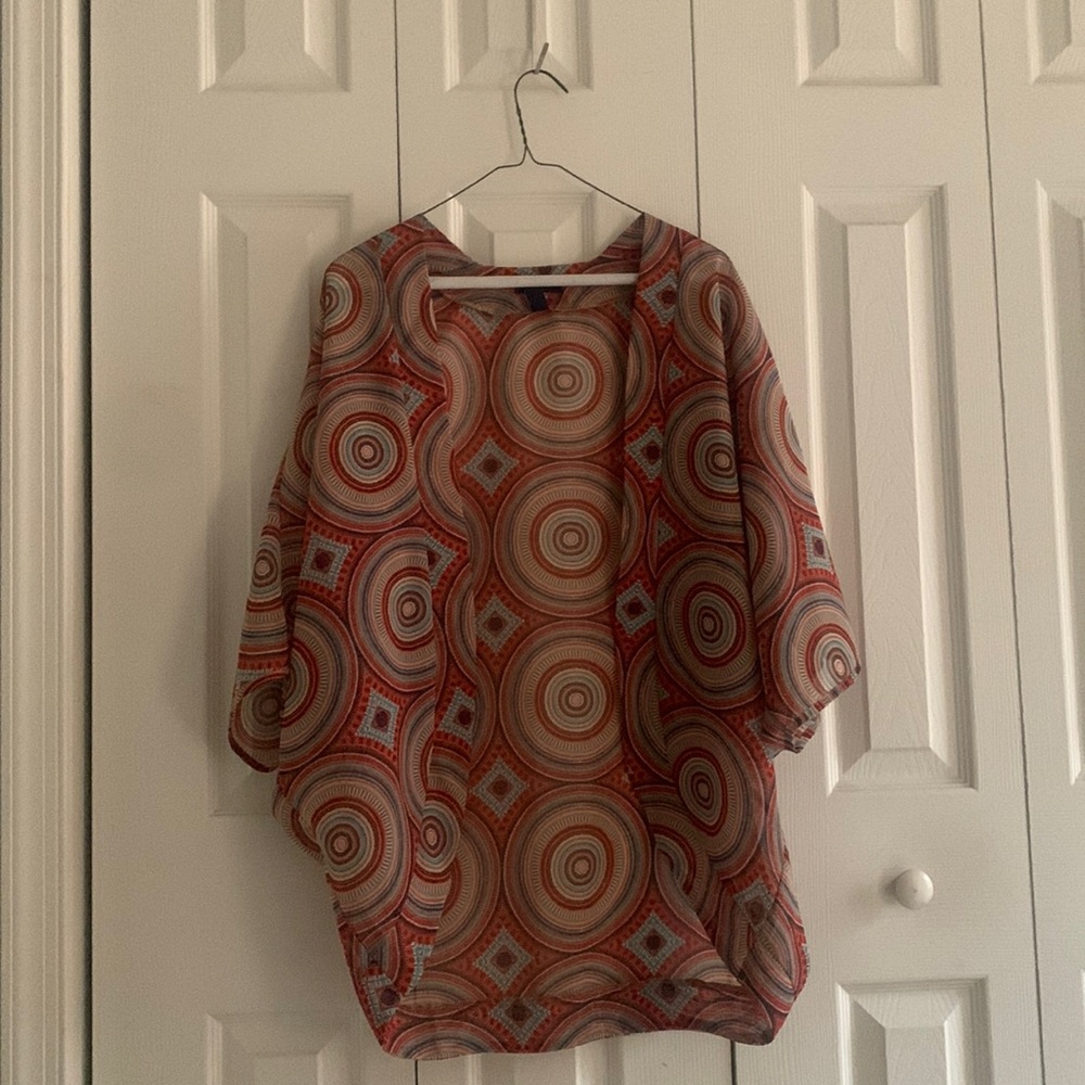 Xs/s Sheer patterned shawl